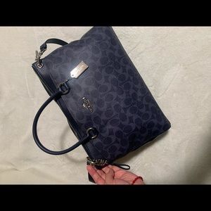 Blue coach bag